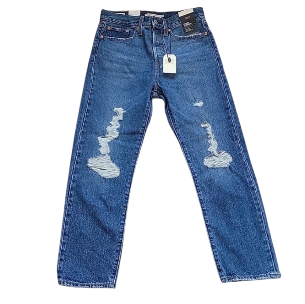 Levi's Blue High‎ Waist Wedgie Straight Jeans Size 27